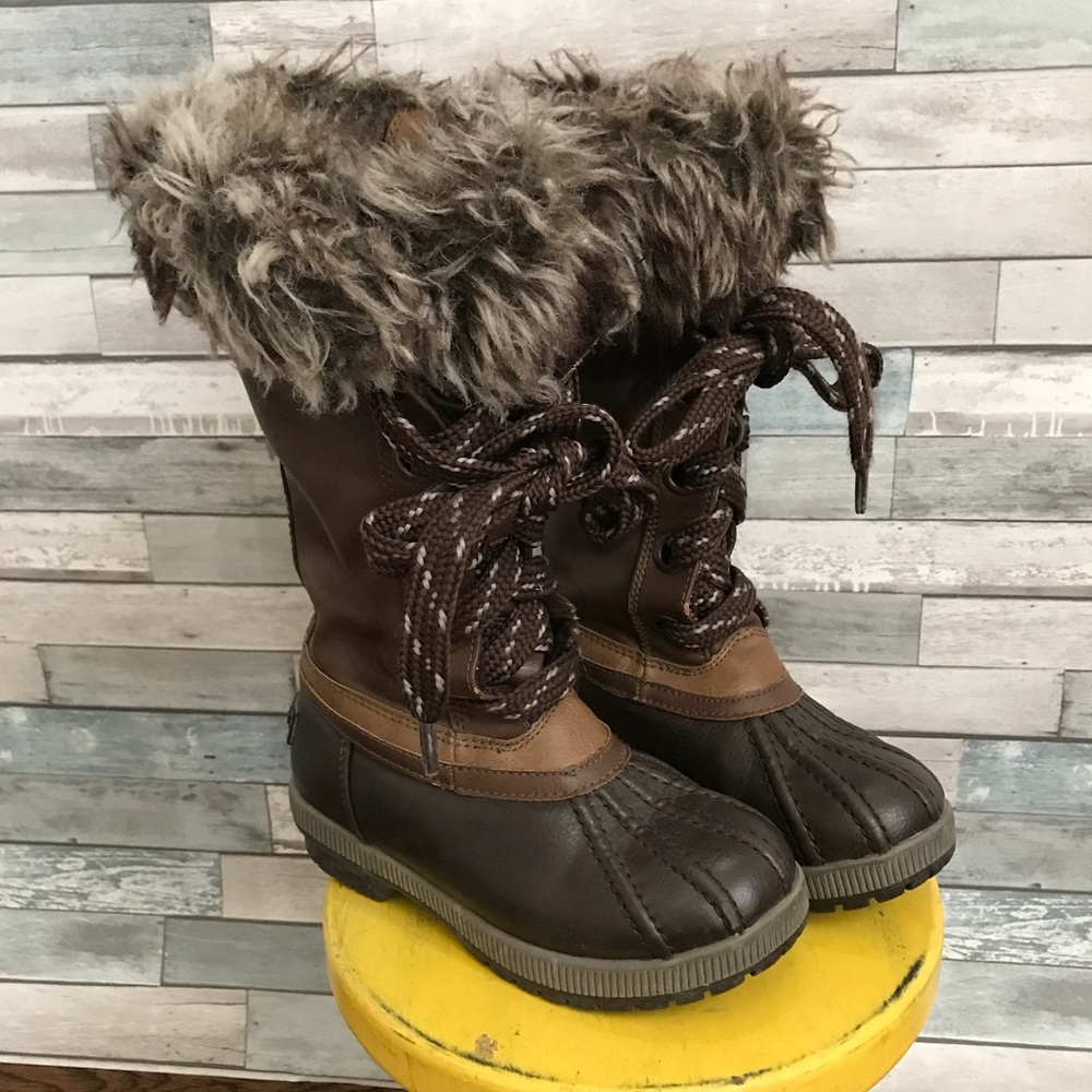 London Fog Girl Brown boots size 12